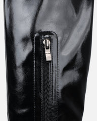 Lewie Black Stretch Over The Knee Boots