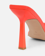 Lolly Orange Lycra Padded Mules