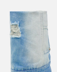Lynxx Denim Blue Fold Over Western Boots