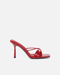 Danique Red Patent Mules