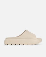 Malu Mocha Chunky Flatform Moulded Sliders