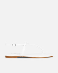 Martinez White Toe Post Flat Sandals