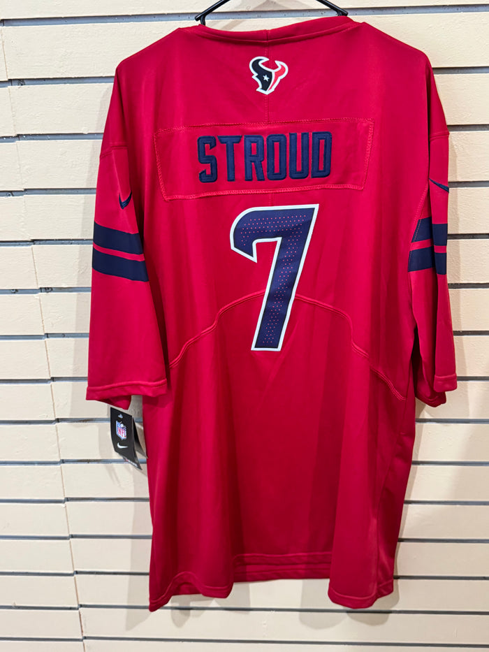 Nike Men's Houston Texans C.J. Stroud #7 Alternate Red Game Jersey size xxl NWT