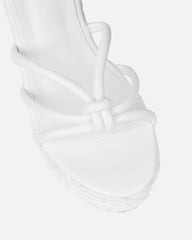 Monii White Espadrille Wedges