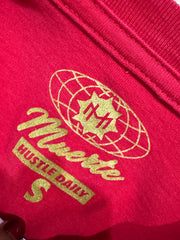 Muerte "Bless This Hustle / Get Money" Al Capone Red Graphic T-shirt size small
