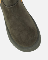Louie Khaki Faux Suede Flatform Boots