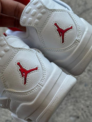 JORDAN RETRO 4 BLANCO ROJO