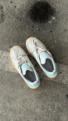 ADIDAS SAMBA PLATAFORMA BLANCO VERDE MENTA CAFE