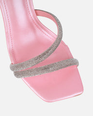 Maella Pink Pearl Diamante Heeled Sandals