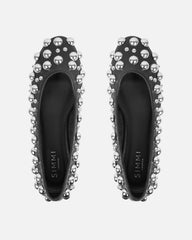 Shan Black Studded Ballet Flats