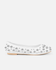 Shan White Studded Ballet