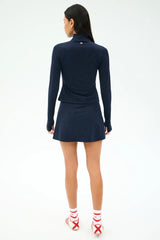 Stevie Active Rib Half Zip Waist Length