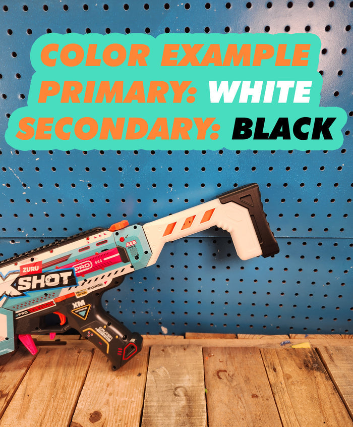 Stock Mod 2 - XShot Piston Pump Barrel Mod Toy