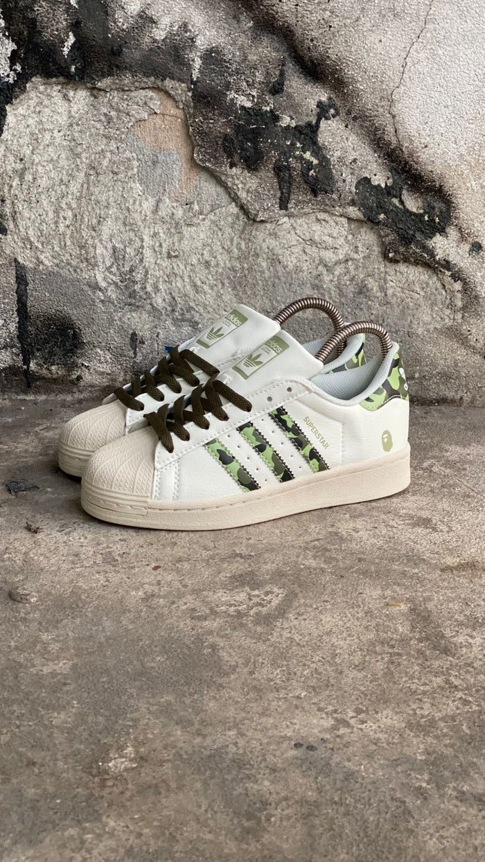ADIDAS SUPER STAR BLANCO VERDE