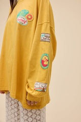 Surf Patches LS OS Tee