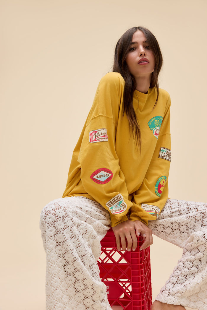 Surf Patches LS OS Tee