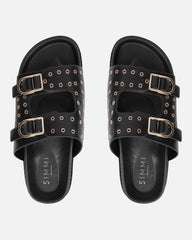 Tabi Black Slider Sandals