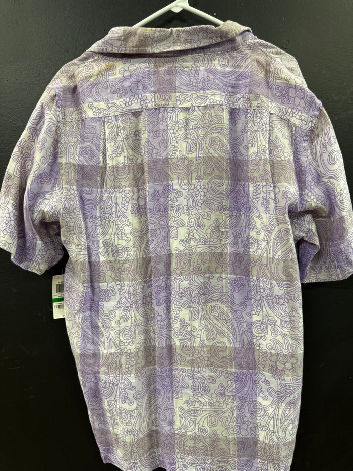 Tasso Elba Island short-sleeve button-up shirt size large