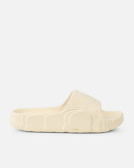 Tazia Cream Textured Moulded Flat Slides