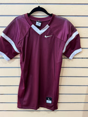 Nike Team Open Field football practice mesh jersey Maroon and white V-neck collar size large