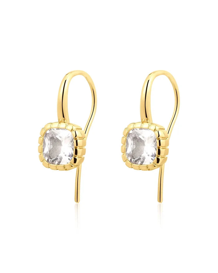 The Classique Cushion Hook Earrings