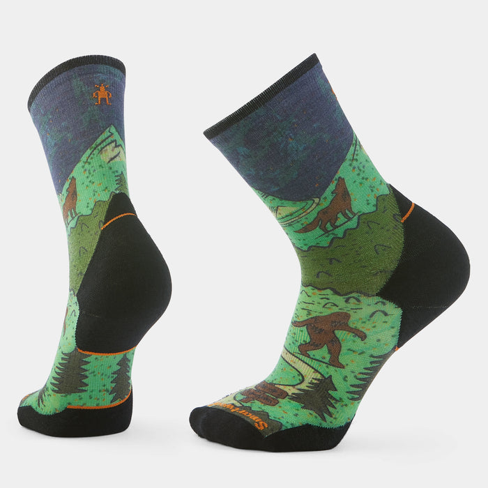 Trail Run Neature Print Crew Socks - Gallery 1