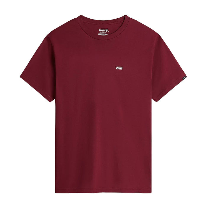 Vans Left Chest Logo T-Shirt Burgundy