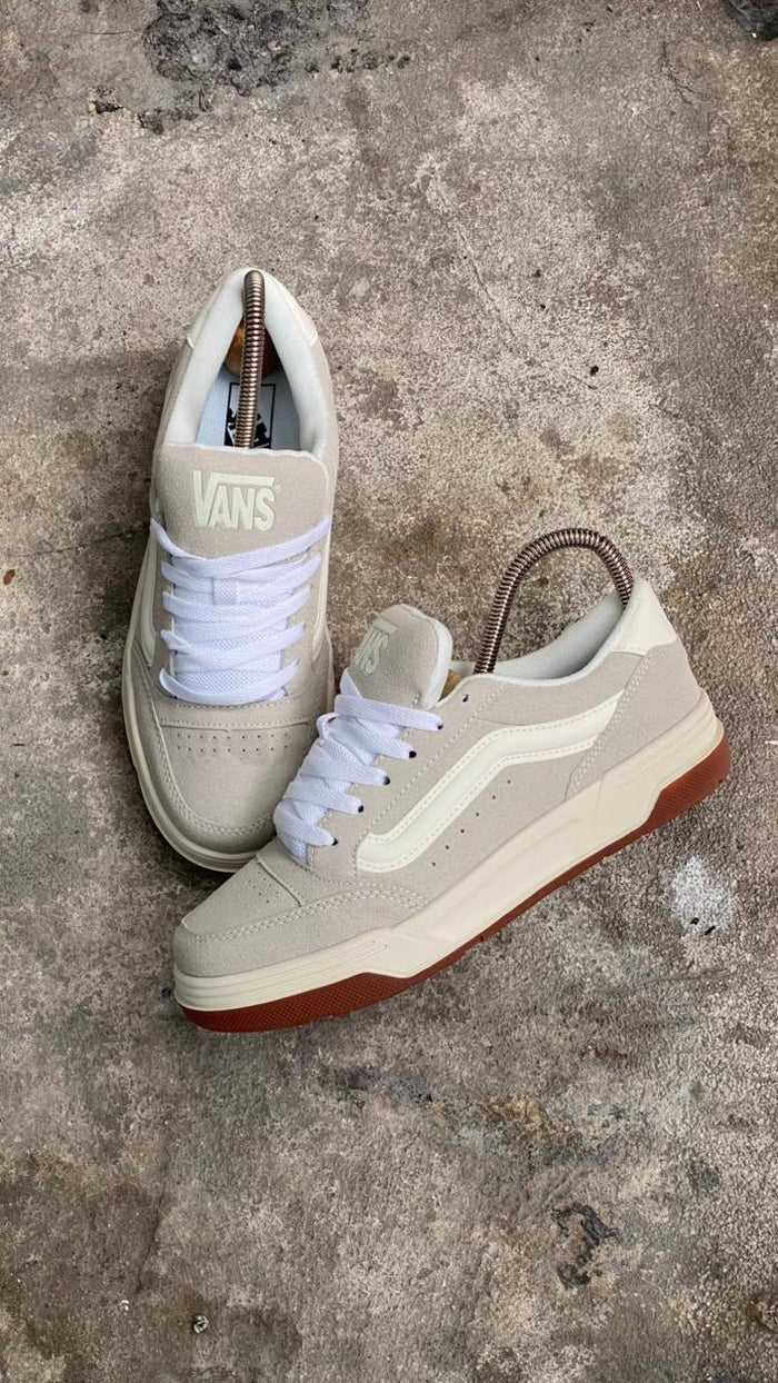 VANS SKATE BLANCO BEIGE CAFE