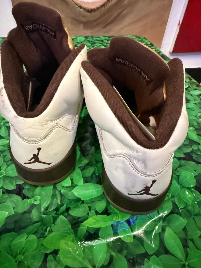 Women's Air Jordan 5 Retro 'Golden Ticket' Sneakers Size 10