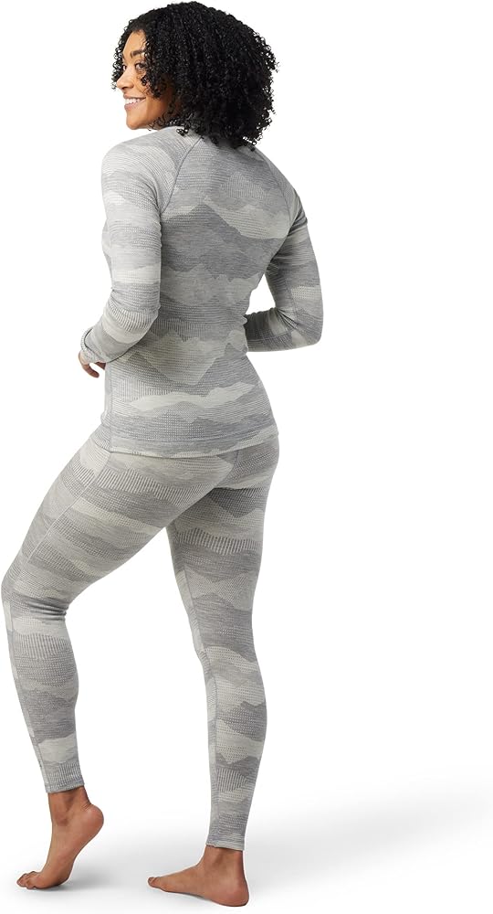 Women's Classic Thermal Merino Pattern Base Layer Crew Boxed