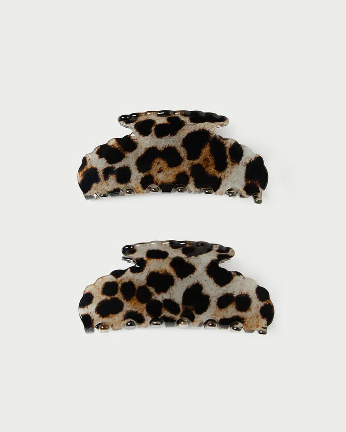 Yuri Leopard Hair Clip Set