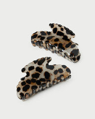 Yuri Leopard Hair Clip Set