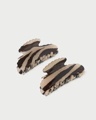 Yuri Zebra Hair Clip Set